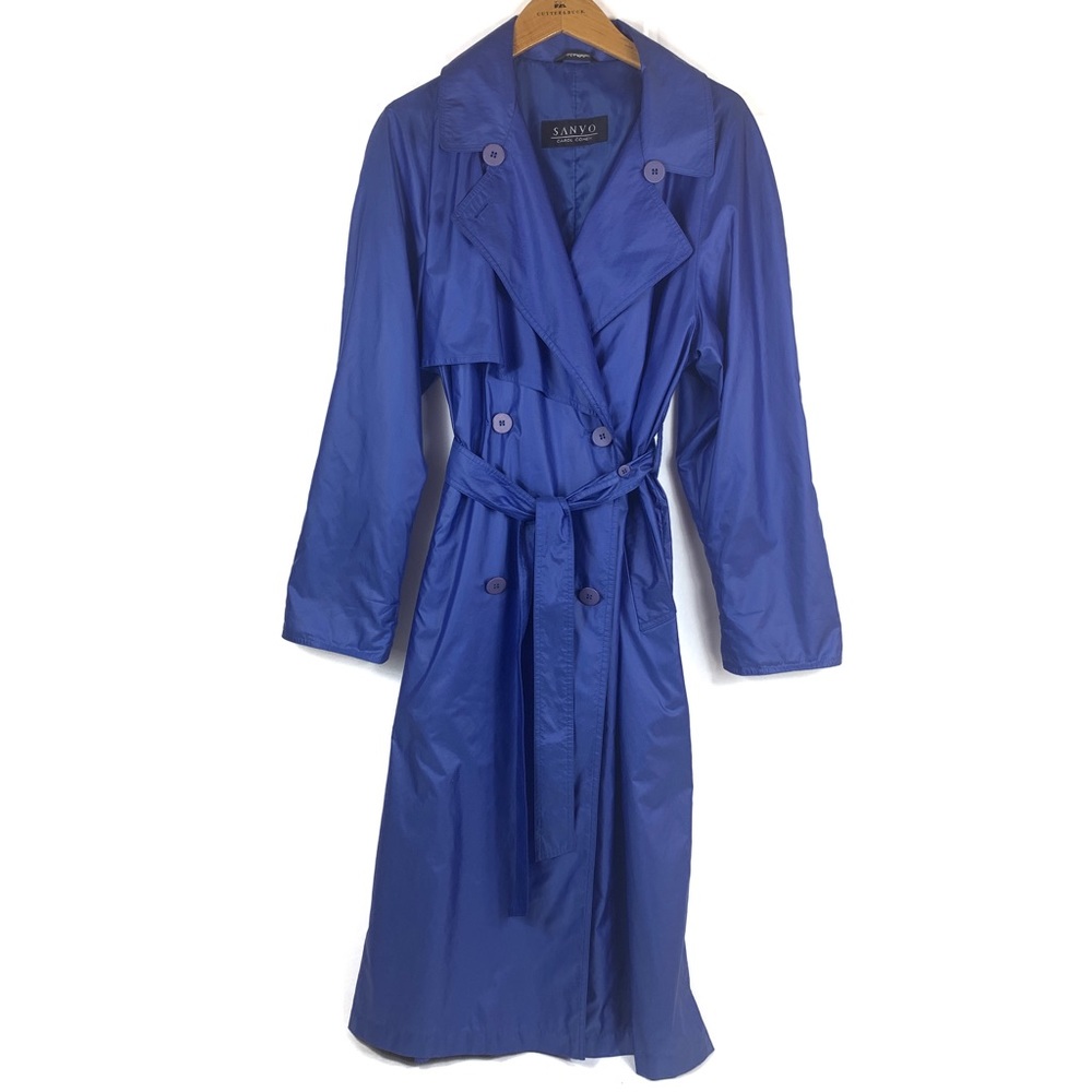 Sanyo Blue Oversized Trench Coat